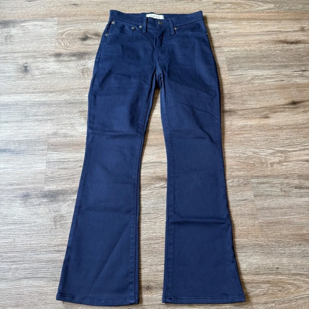Madewell Jeans Cali Demi-Boot Stretch Casual | Navy‎ Blue | Womens Size 24